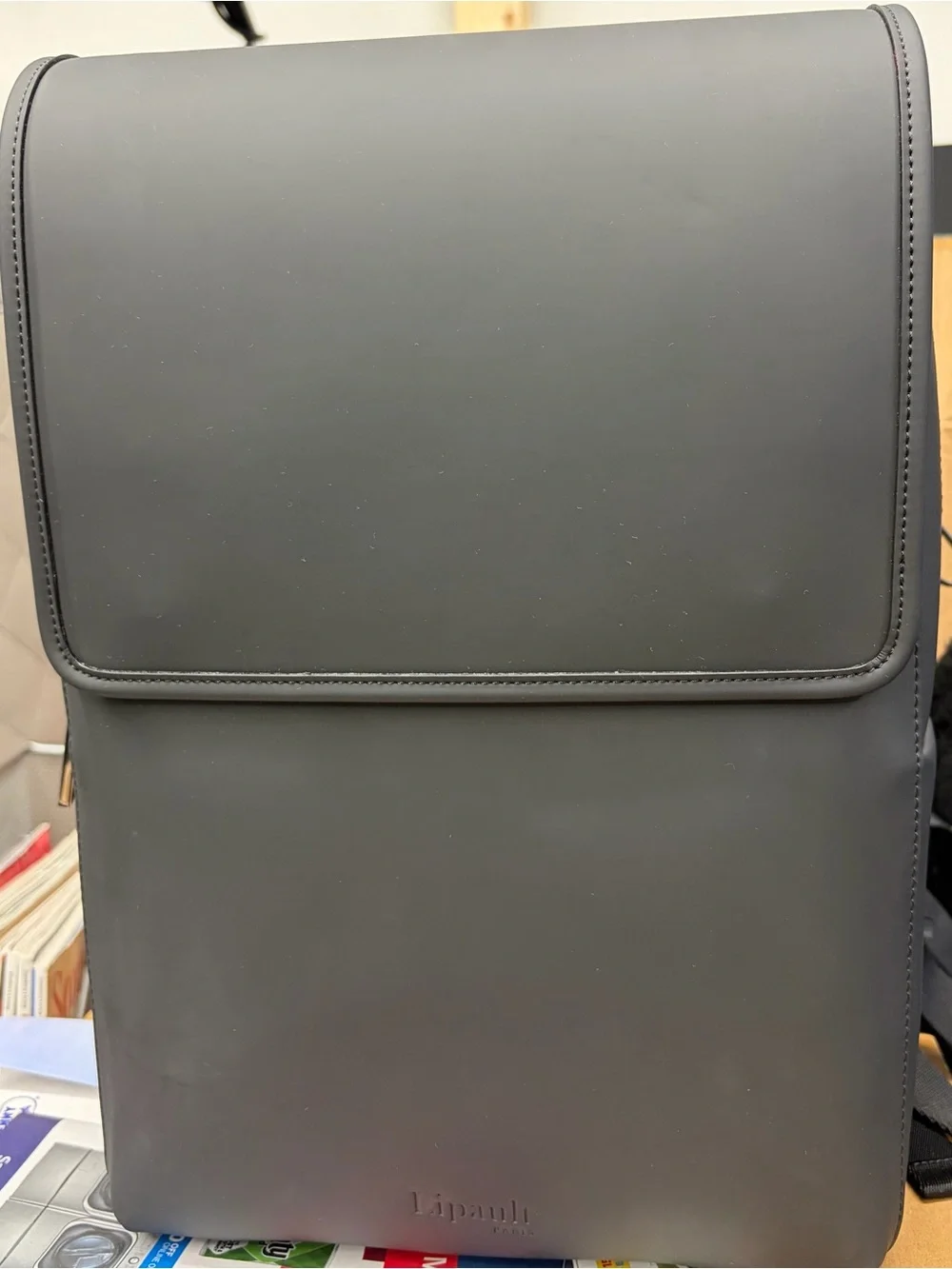 Lost In Berlin Square Backpack-New No Tags-Black